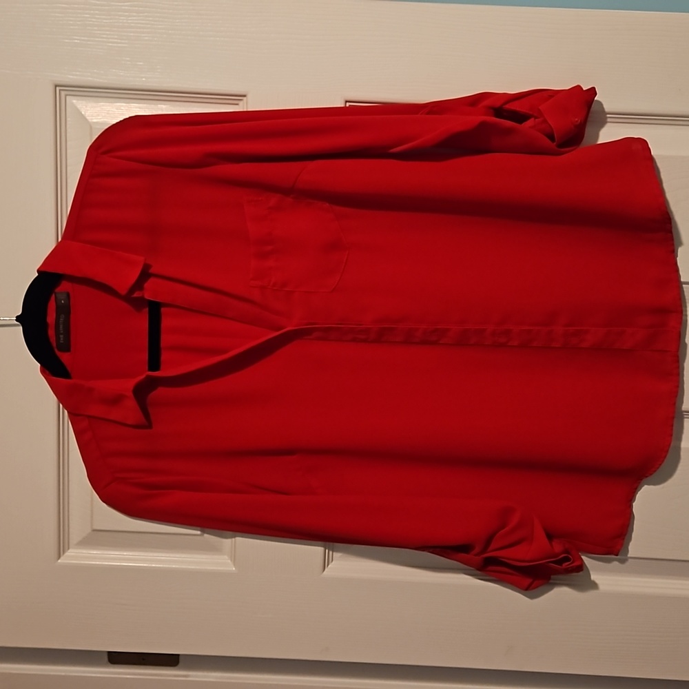 The Limited blouse, red, size medium
